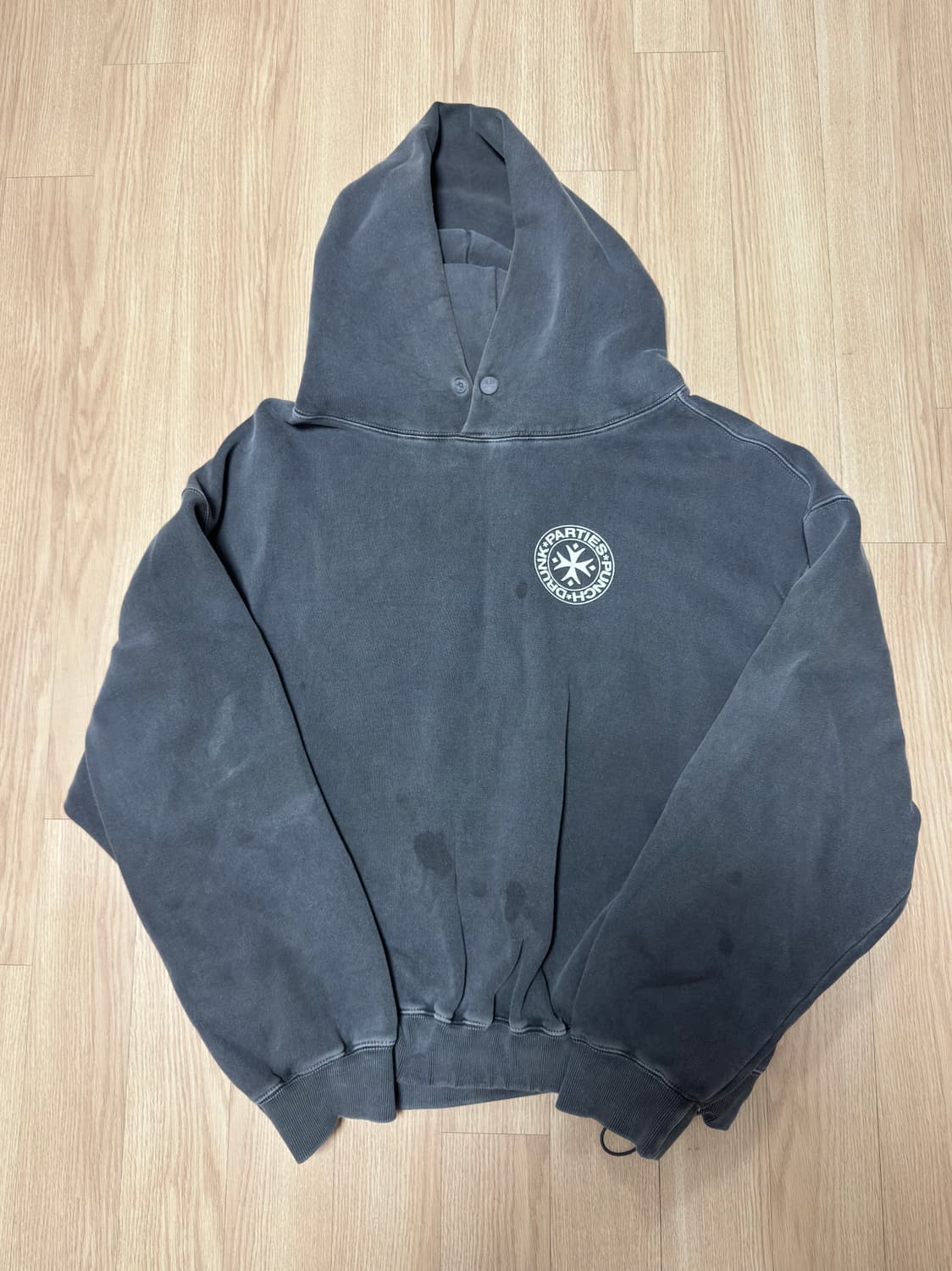 펀치드렁크파티즈 피그먼트 후드 m 상품이미지1