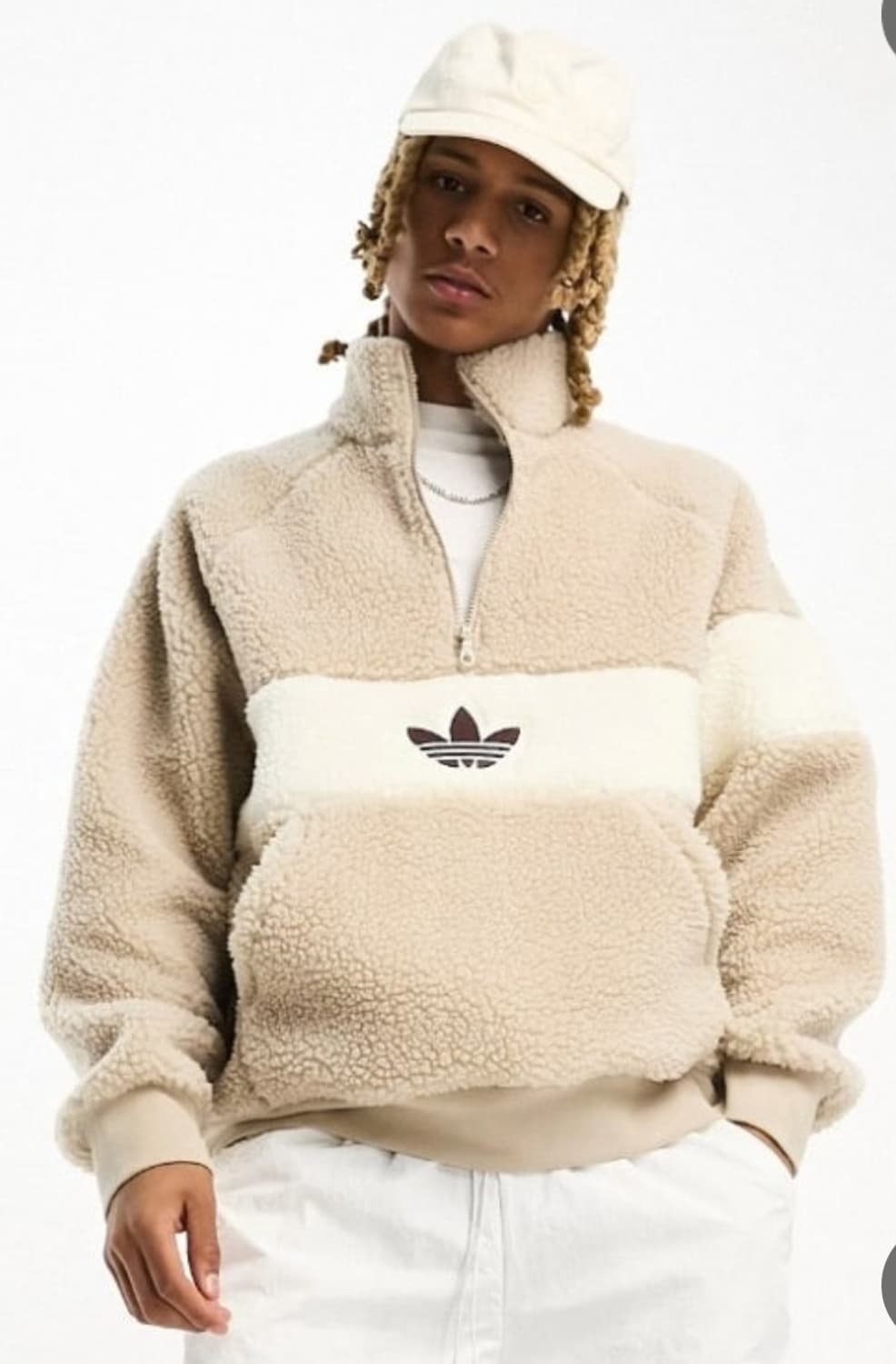 아디다스 오리지널 반집업 후리스 상품이미지1