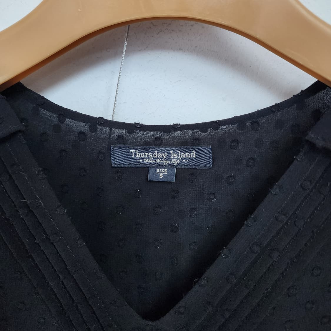 써스데이아일랜드 블랙 롱 원피스 상품이미지3