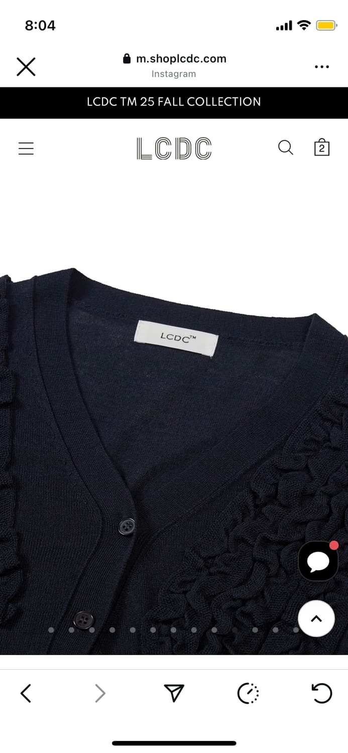 Lcdc ASYMMETRIC FRILL CARDIGAN 상품이미지5