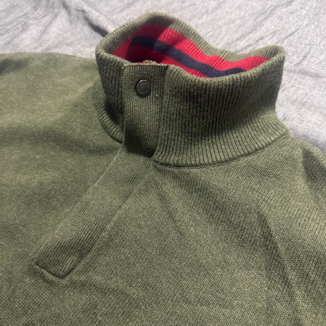 Half Zip-Up Knit Sweater 상품이미지4