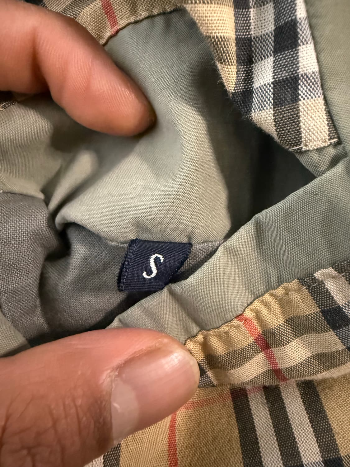 버버리 빈티지 노바 체크 안감 재킷 (S) 상품이미지9