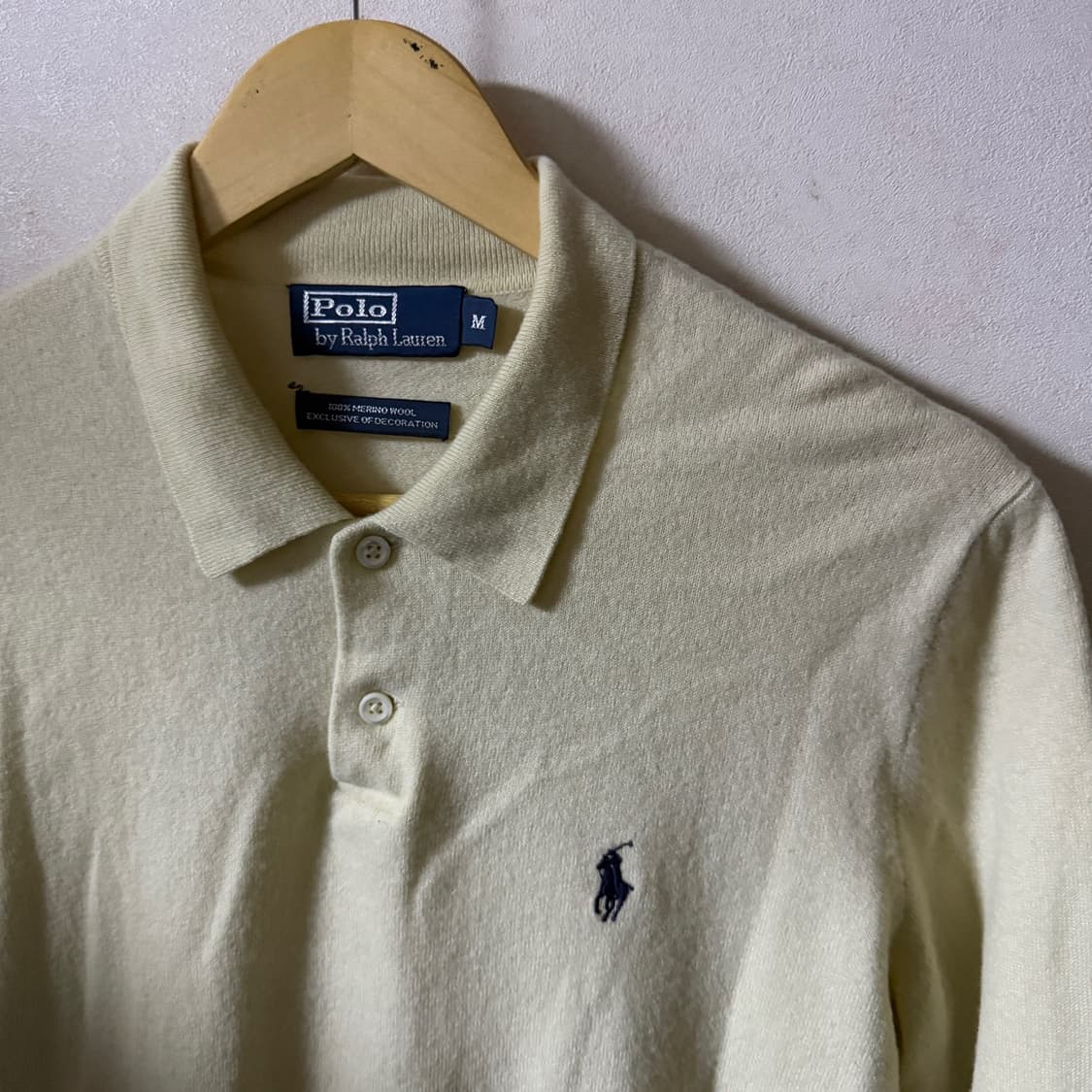 폴로 랄프로렌 메리노울 니트 카라티 M (여성 66정도) 상품이미지6