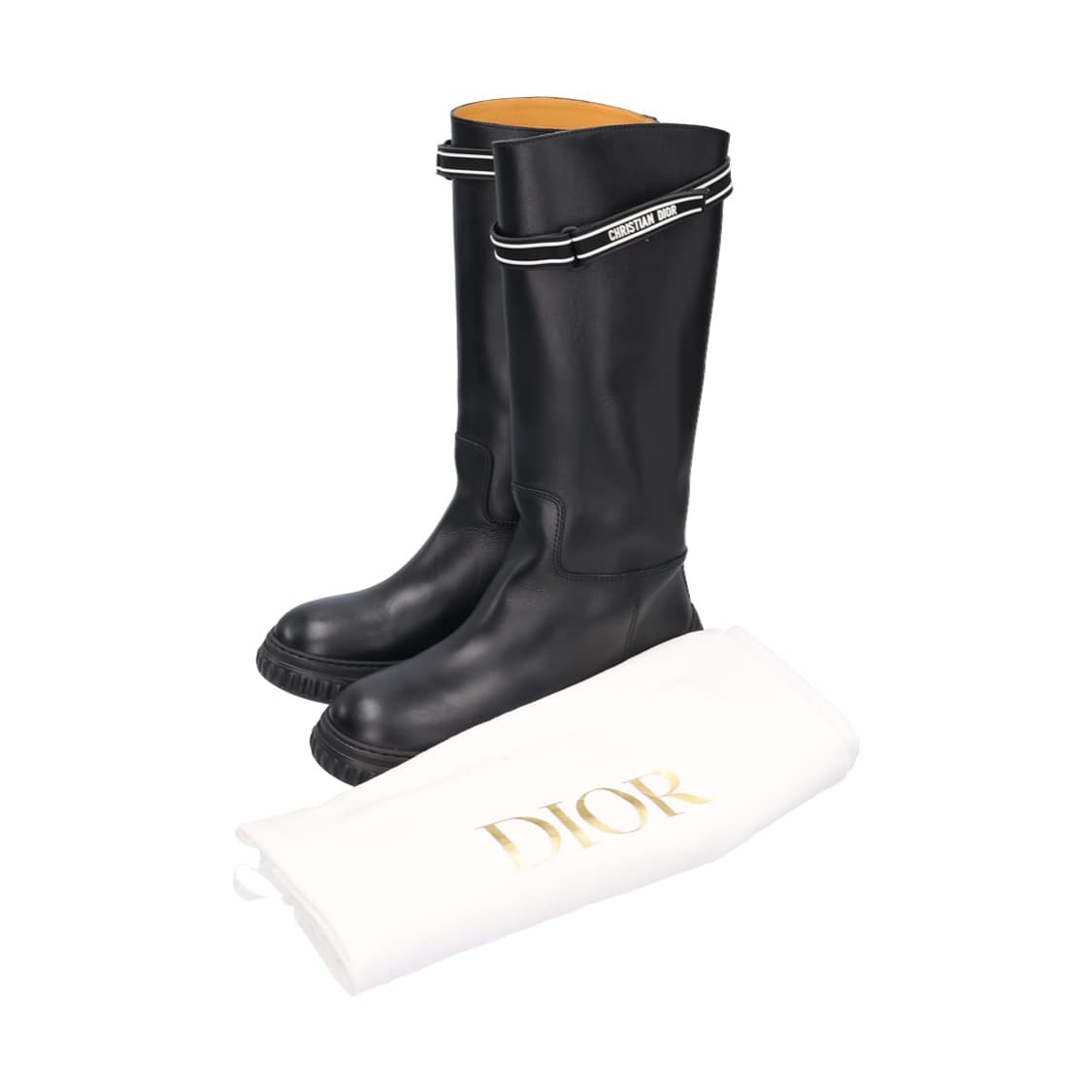 디올 KCI781VEA D 레이서 부츠 카프스킨 블랙 38 상품이미지2