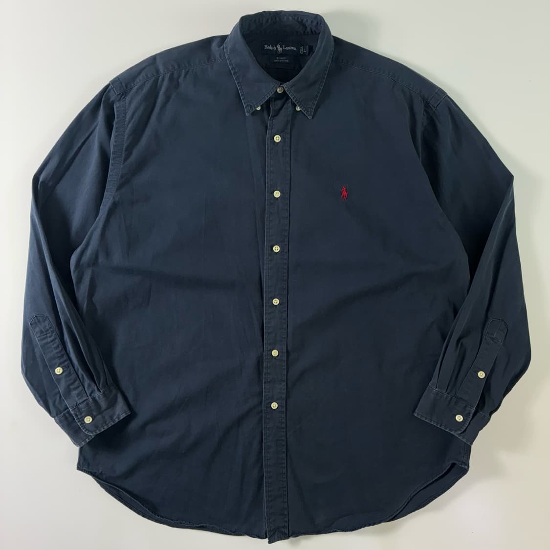 Polo  폴로 랄프로렌 자수 코튼 네이비 셔츠  상품이미지1