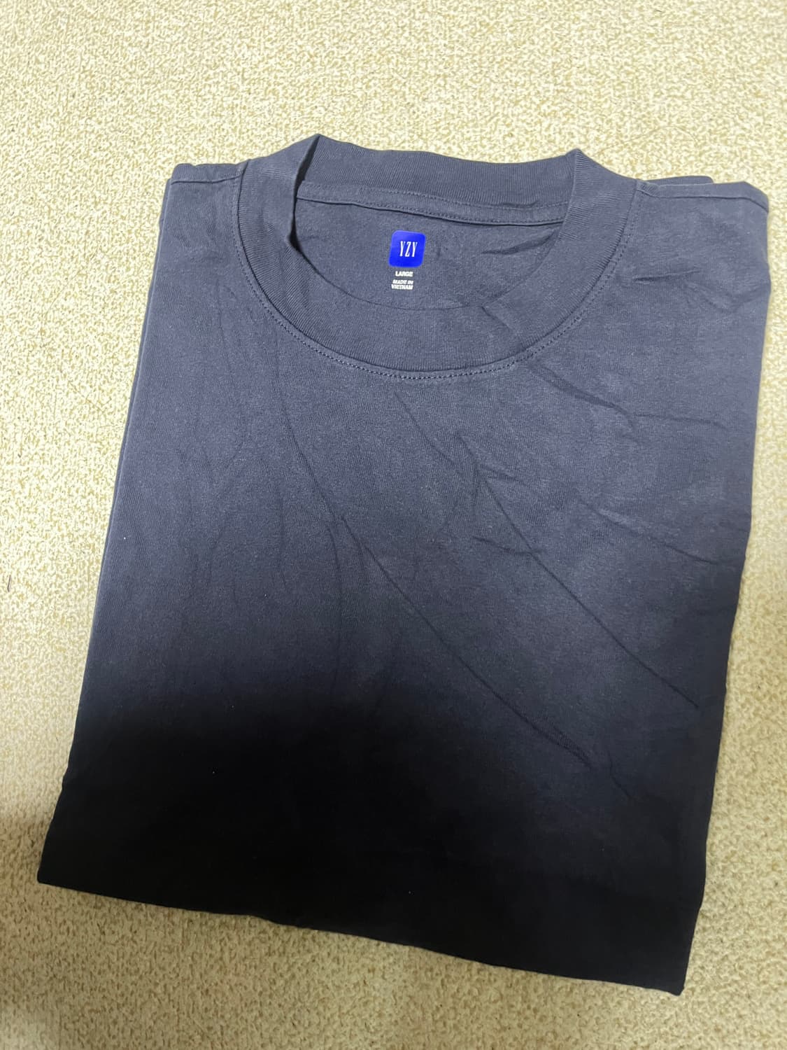 칸예 이지갭 숏슬리브 반팔 네이비 L 새상품 상품이미지1