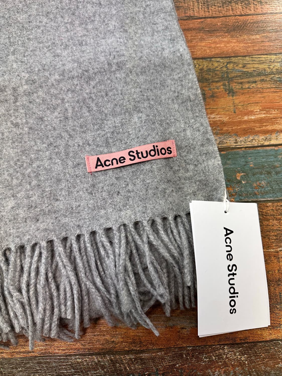 (OS)아크네스튜디오 23FW 울 머플러 멜란지그레이 새상품 상품이미지2