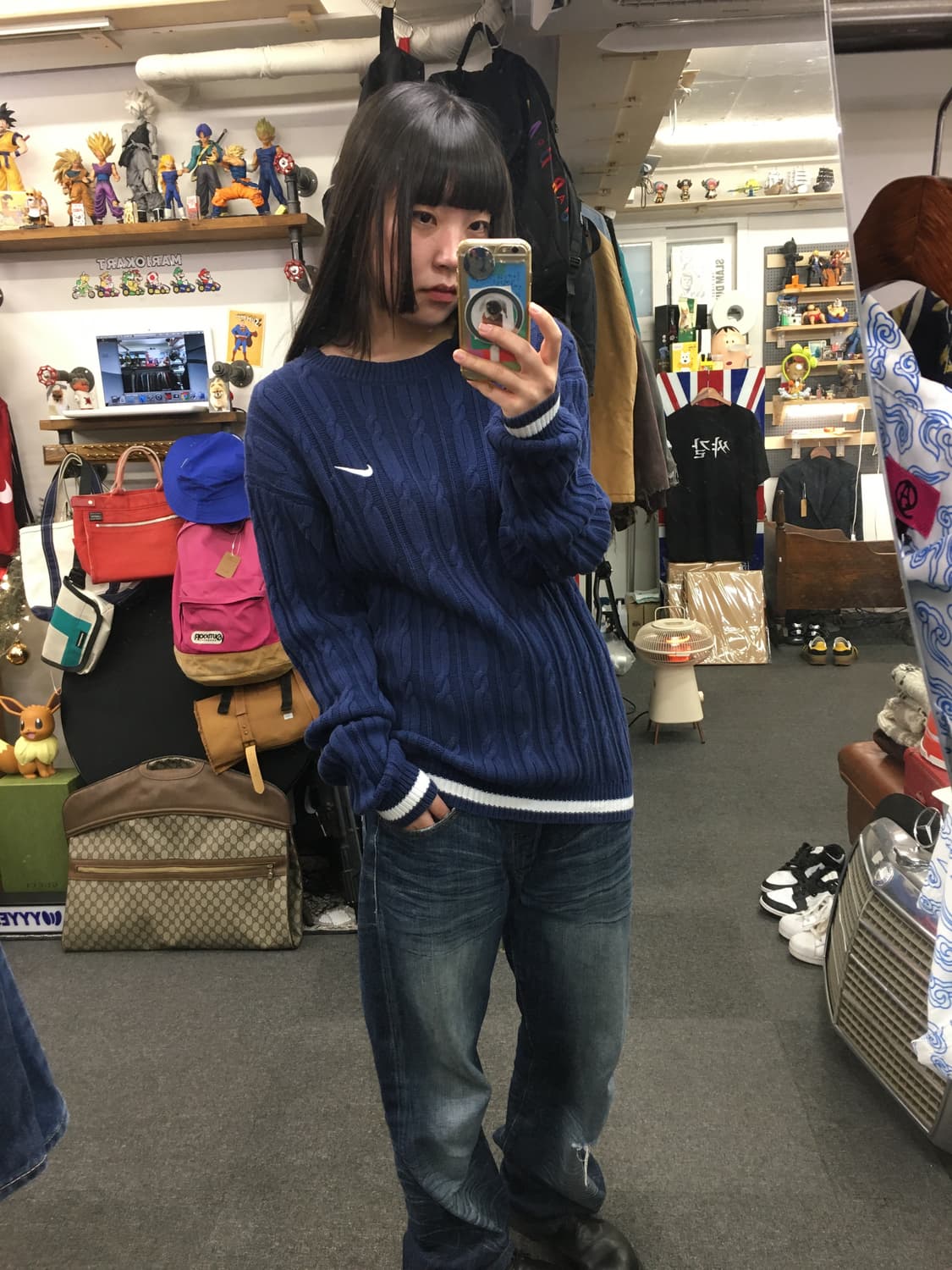 90's 나이키 케이블 니트 상품이미지1