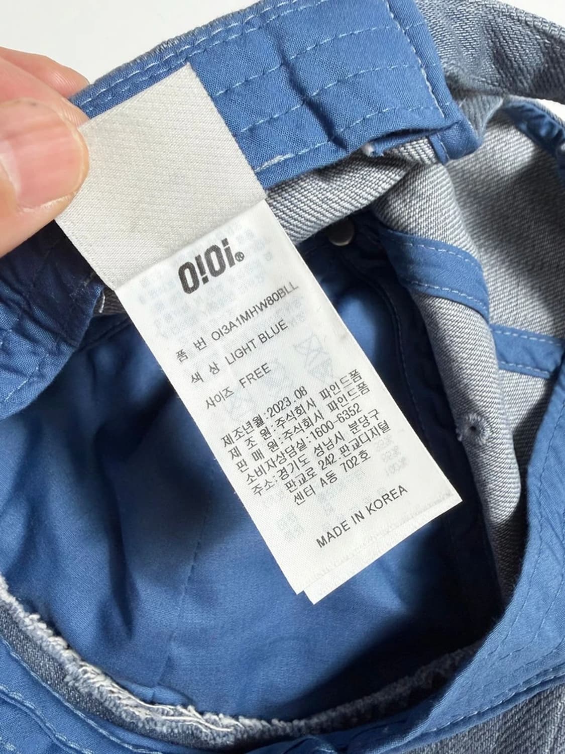 OiOi 23AW 컬렉션 로고 볼캡 모자 PR2309 상품이미지8