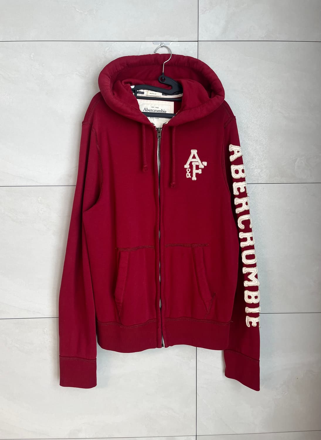 아베크롬비 A&F 후드집업 버건디 [L] 상품이미지1