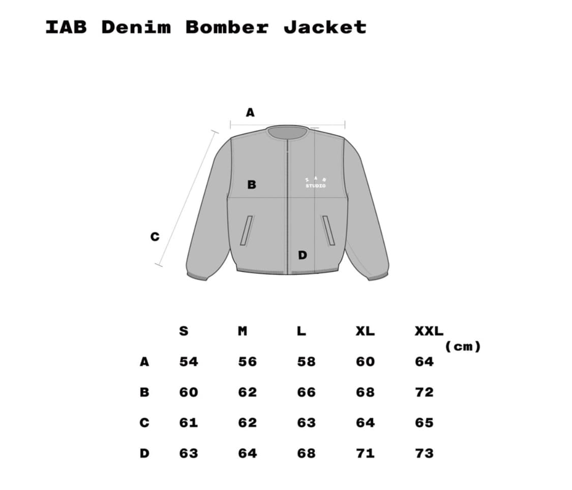 아이앱 스튜디오 아이앱 데님 봄버 자켓 블루 상품이미지5