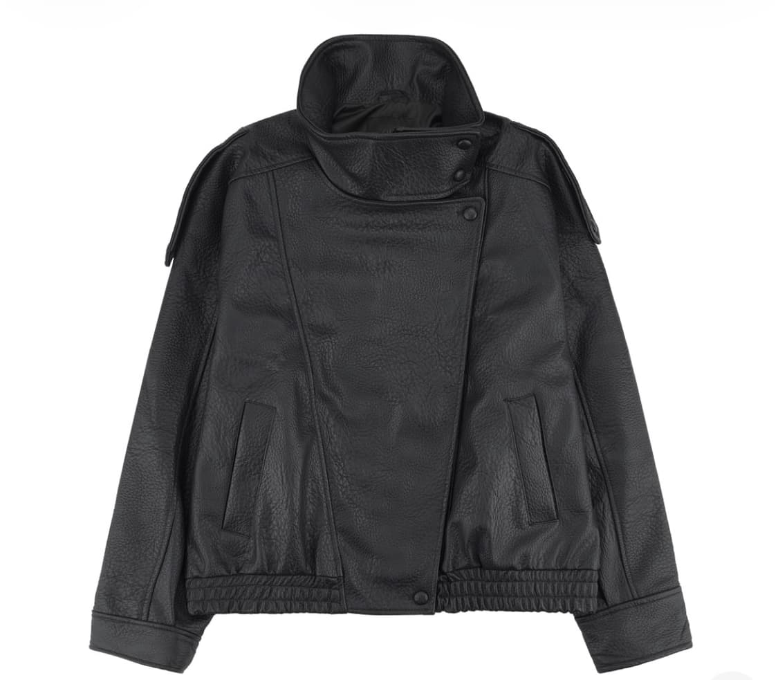 자라 포우 레더 자켓 블랙 상품이미지1