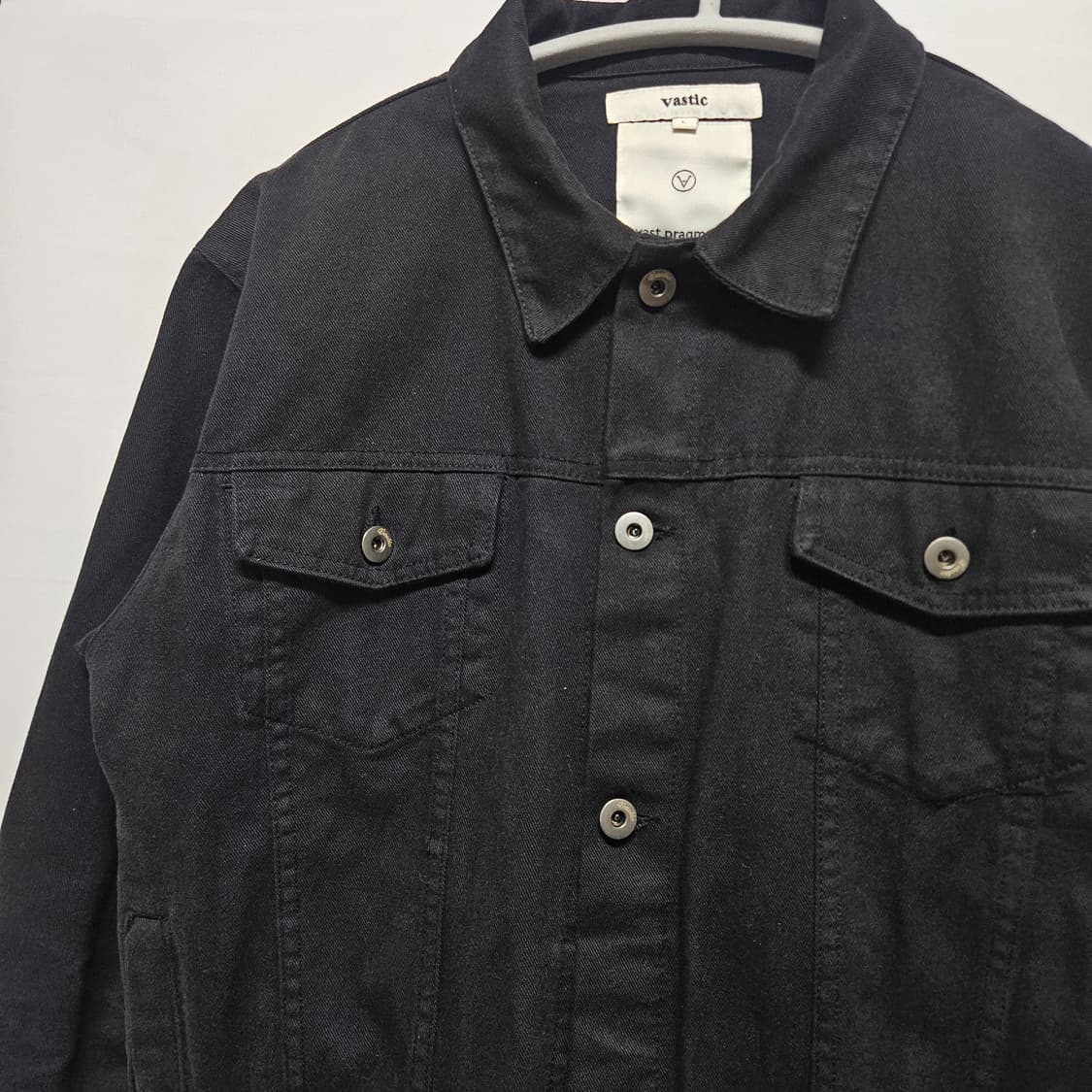 바스틱 블랙 데님 트러커 자켓 L 상품이미지2