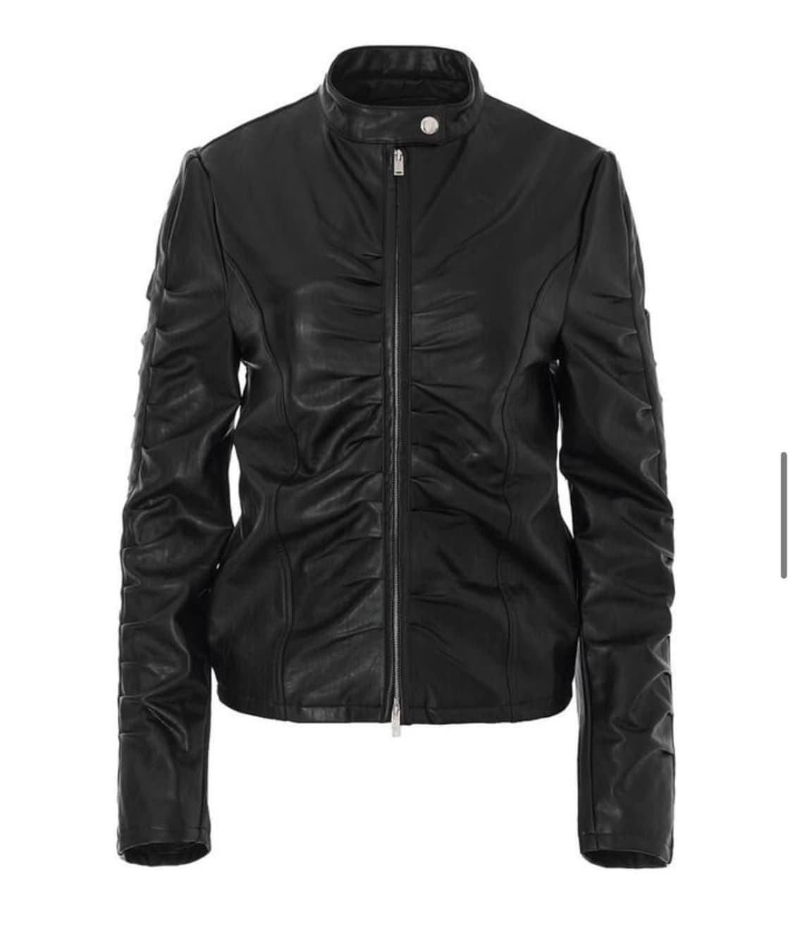 nache 셔링 레더자켓 상품이미지1