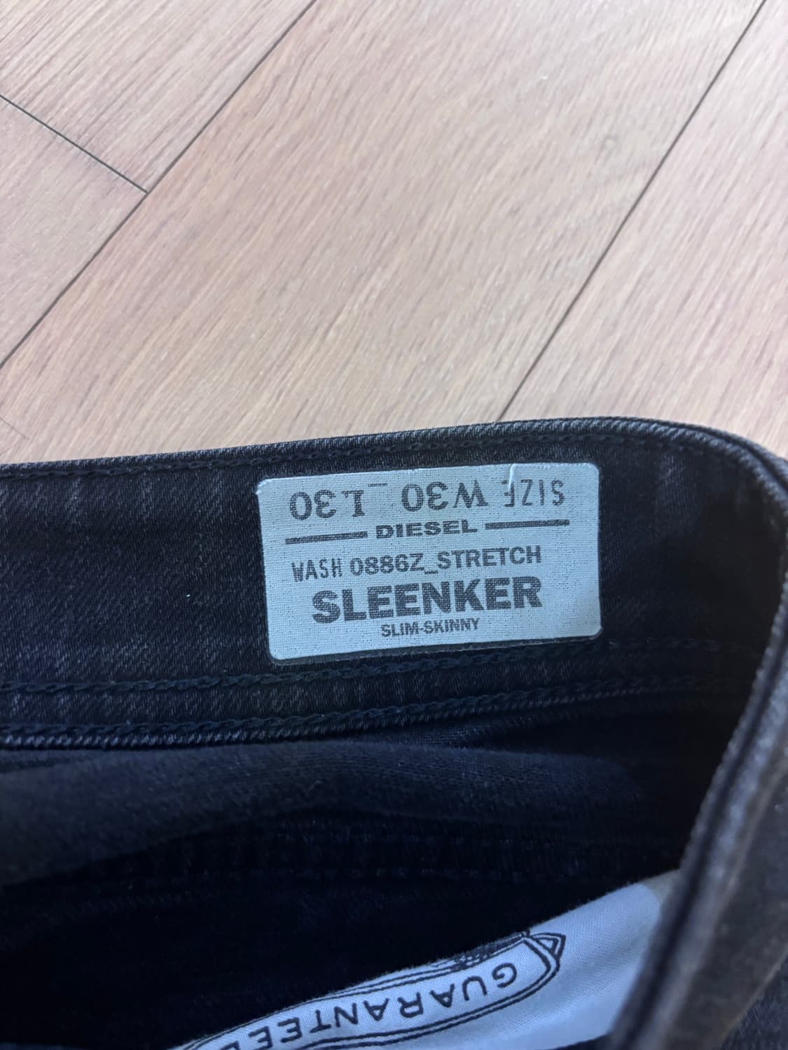 Diesel Industry 블랙 슬림 스키니 진 W30 L30 상품이미지5