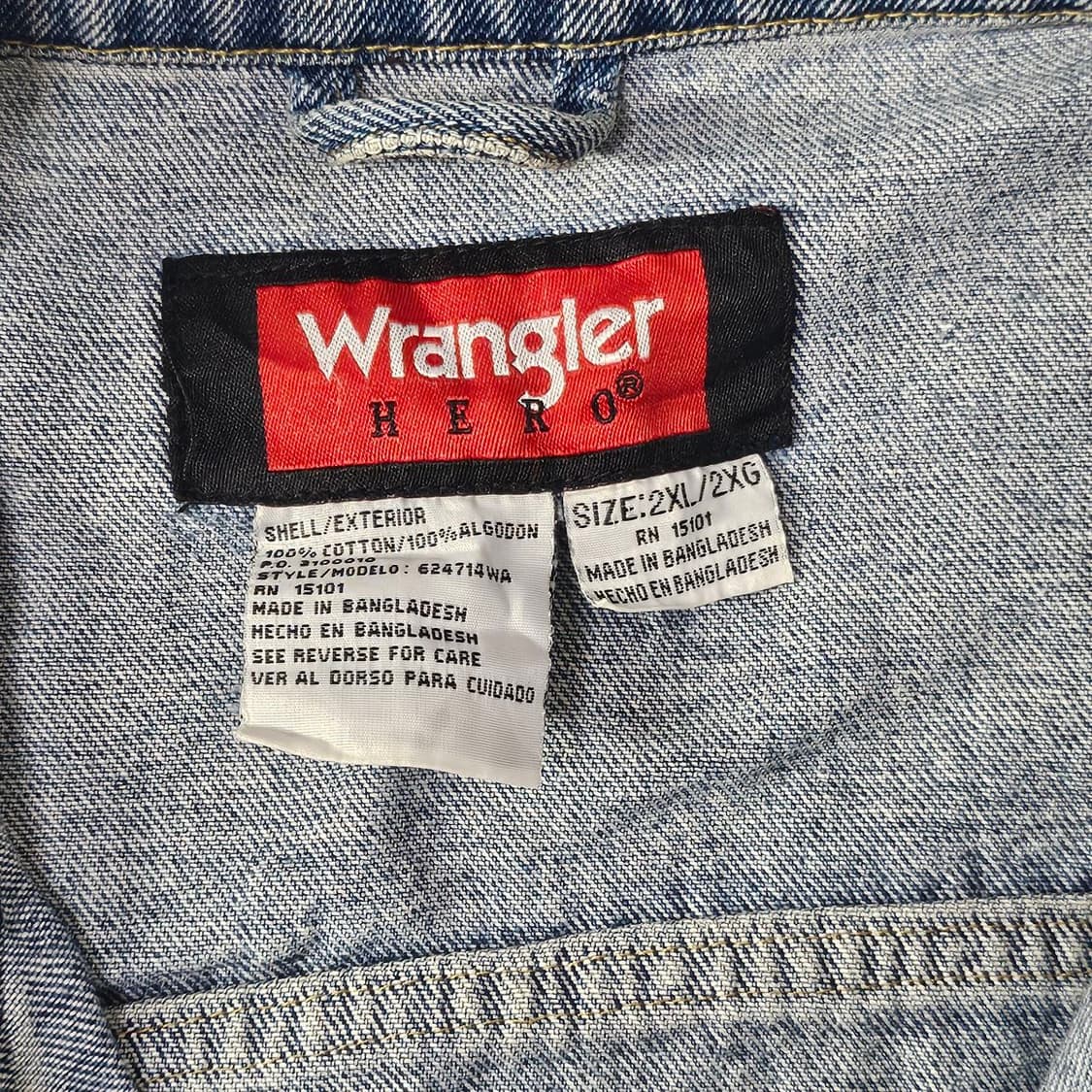 90’s Wrangler 랭글러 데님 자켓 L024 상품이미지5
