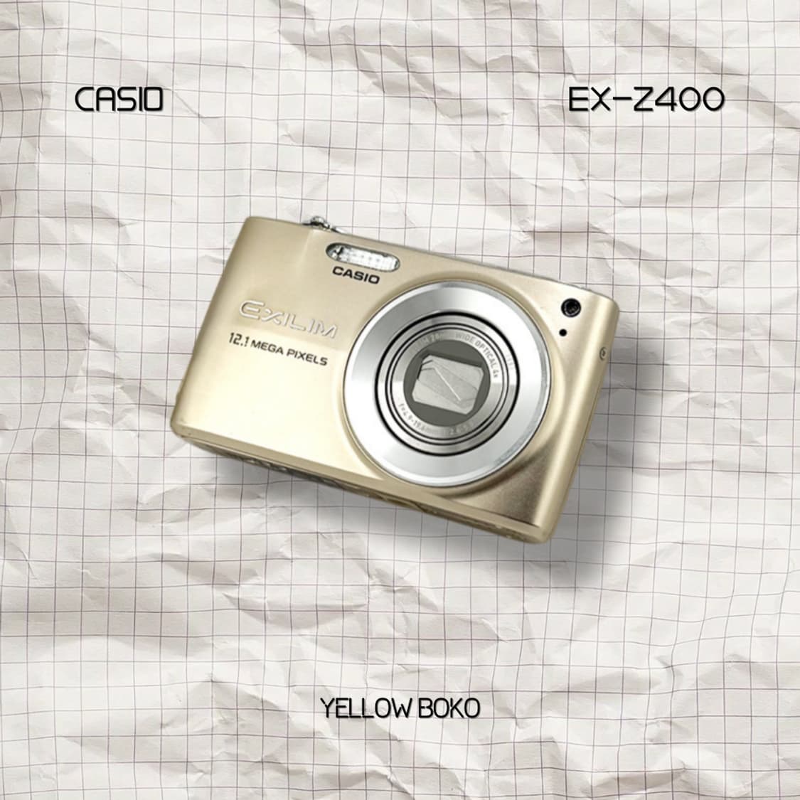 [필름감성] CASIO 카시오 엑슬림 EX-Z400 레트로 디지털 카메라 상품이미지1