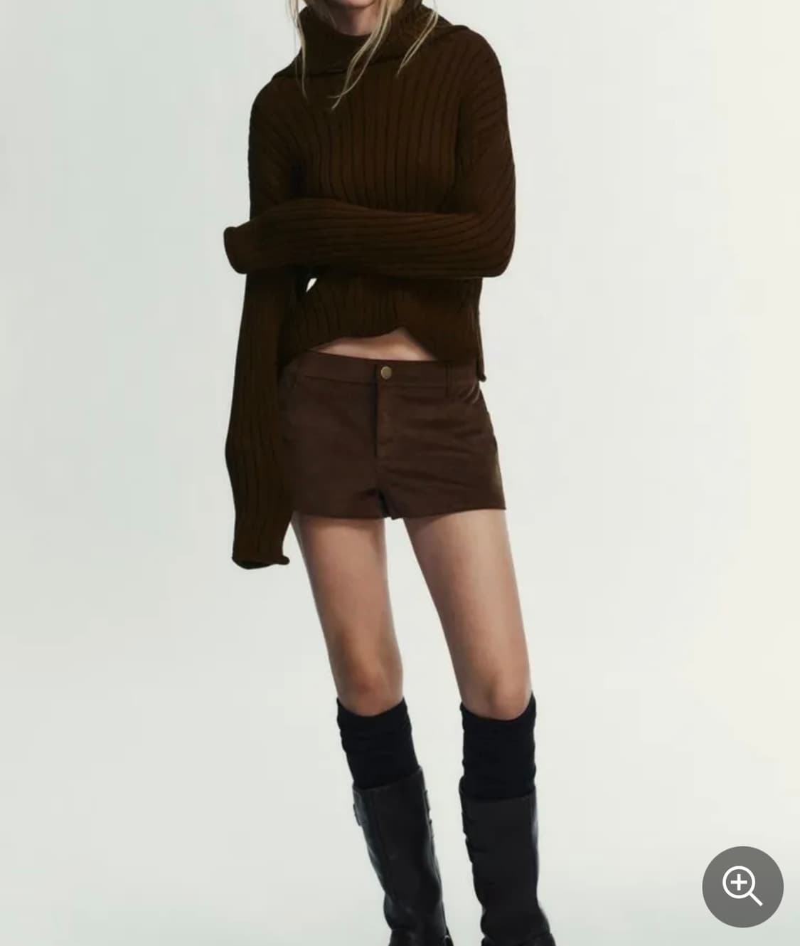 자라 리브드 니트 xs 상품이미지2