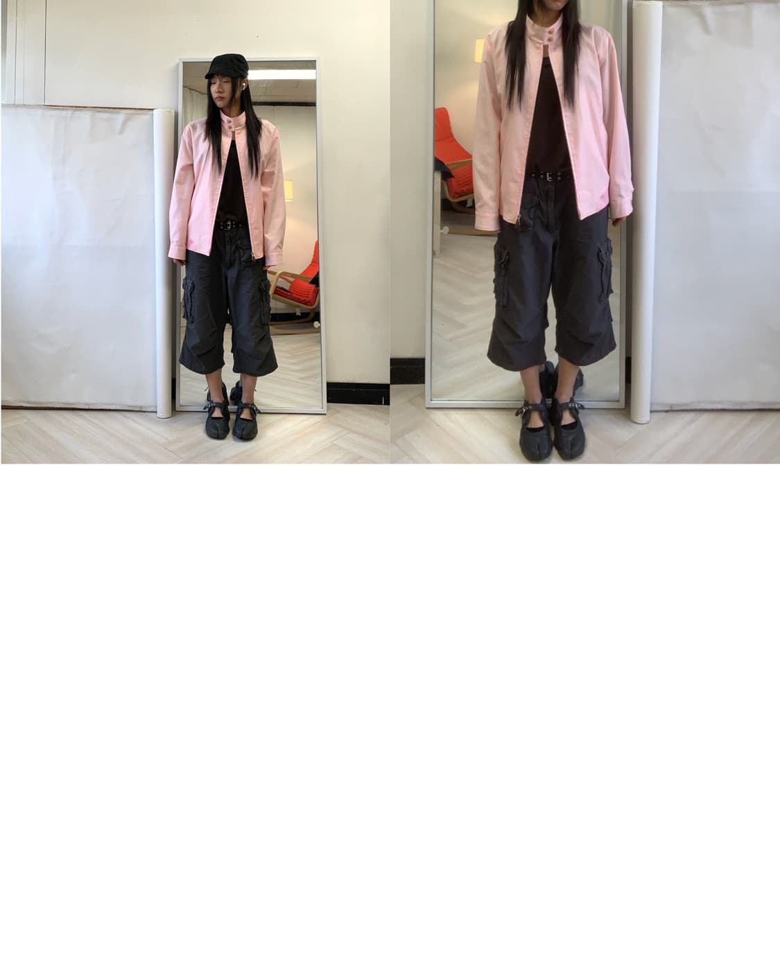 [PAUL STUART] neck button stripe blouson 상품이미지2