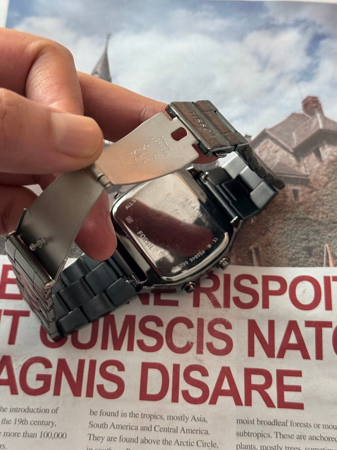 Fossil 파슬 RETRO DIGITAL 메타 실버 상품이미지3