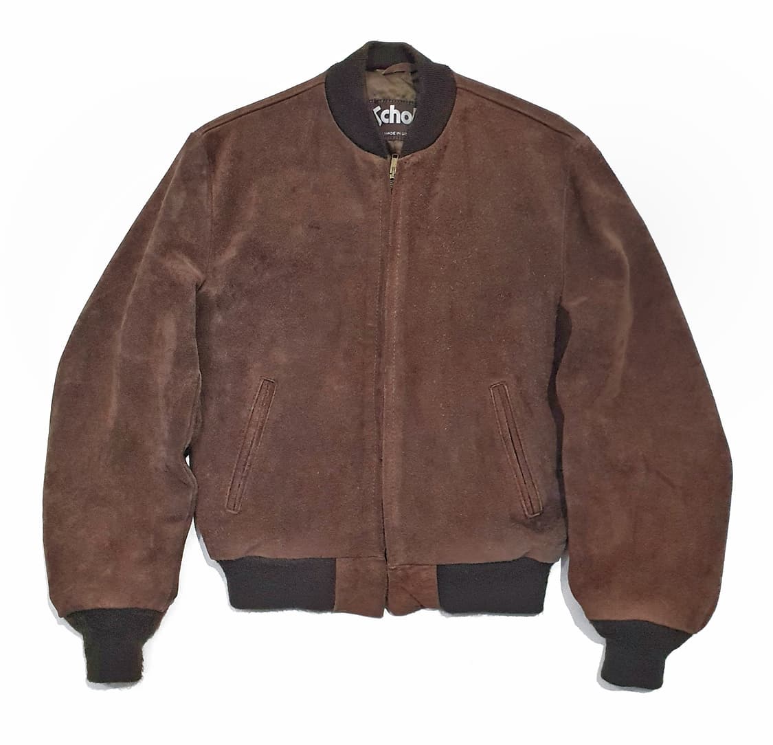 schott 빈티지 스웨이드 블루종 봄버 자켓 (100~105) 상품이미지2