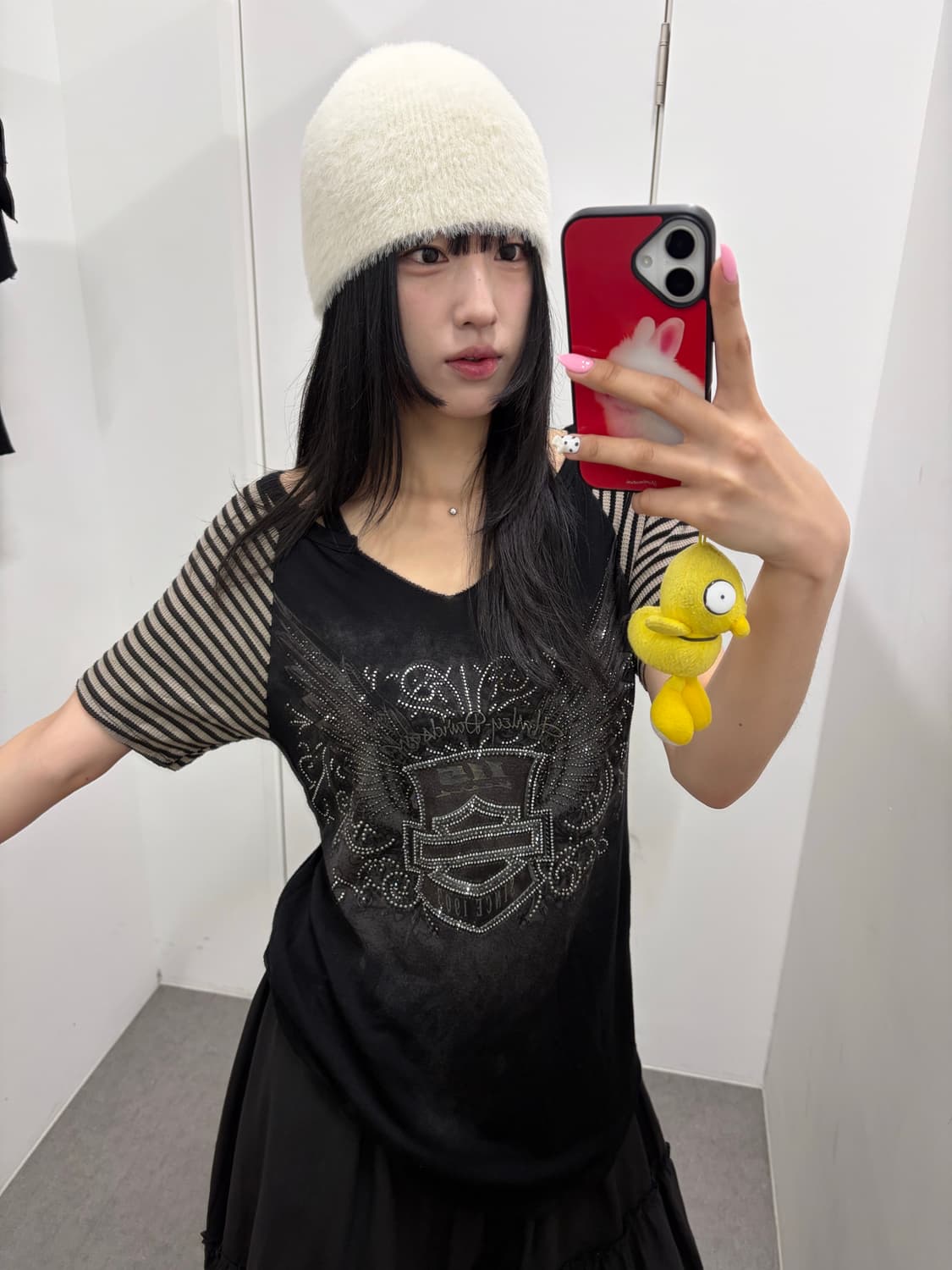 할리데이비슨 글리터 디테일 반팔티 상품이미지3