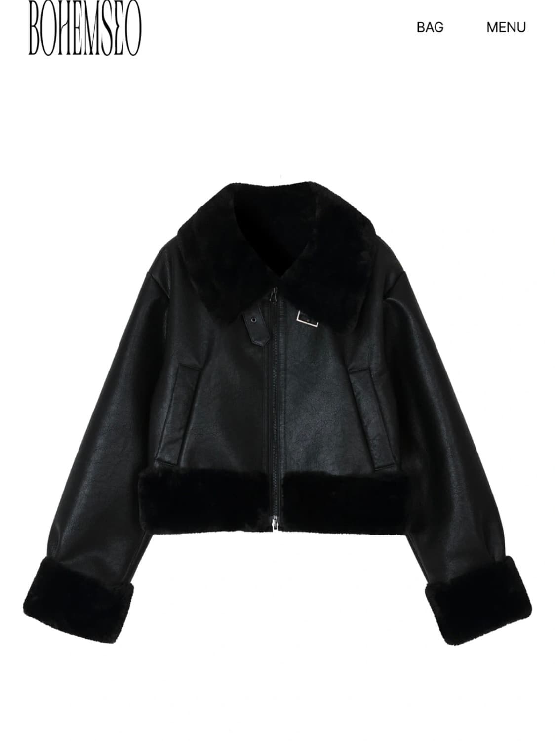 거의새거)보헤미안서울 하이넥 무스탕 미스치프 쓰리타임즈 코이세이오  상품이미지2