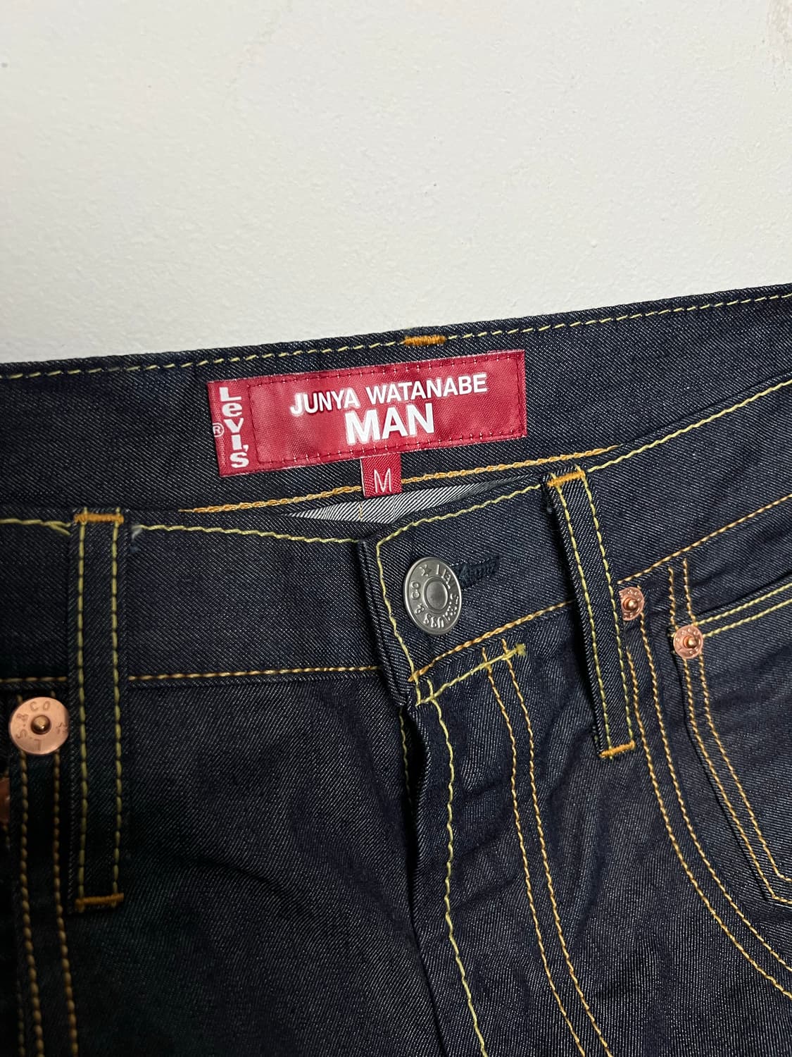 준야와타나베 리바이스 2022FW 그라데이션 포켓 생지 데님 상품이미지3