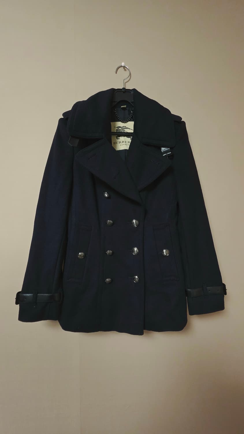 (정품) 버버리 캐시미어혼방 하프코트 상품이미지1