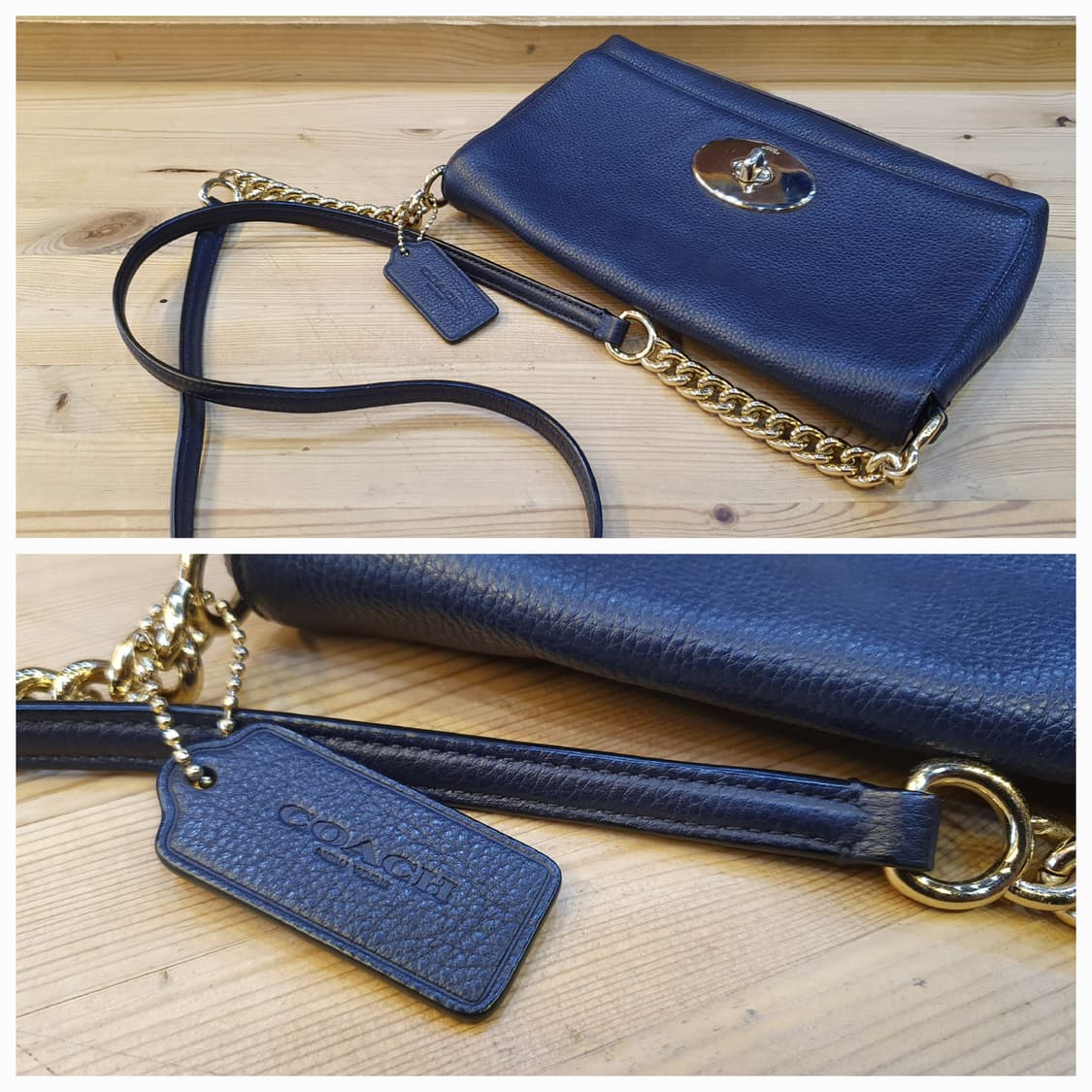 코치 레더 크로스백 상품이미지4