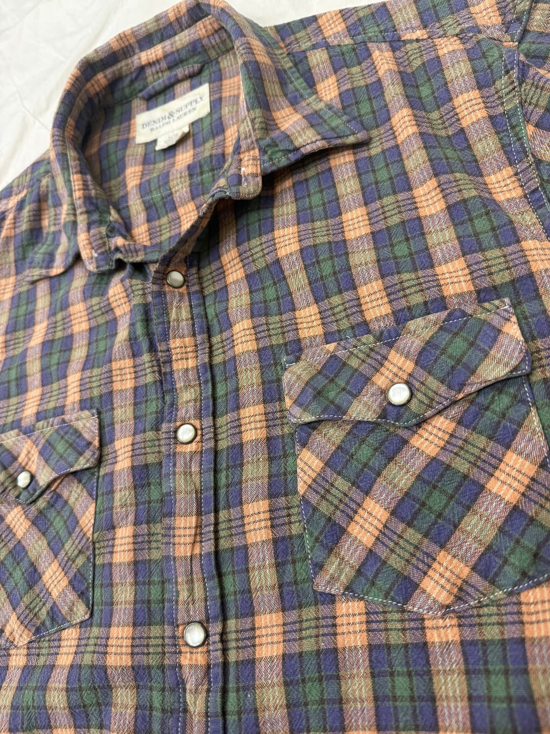 Denim & Supply Ralph Lauren 웨스턴 체크 반팔 셔츠 상품이미지2