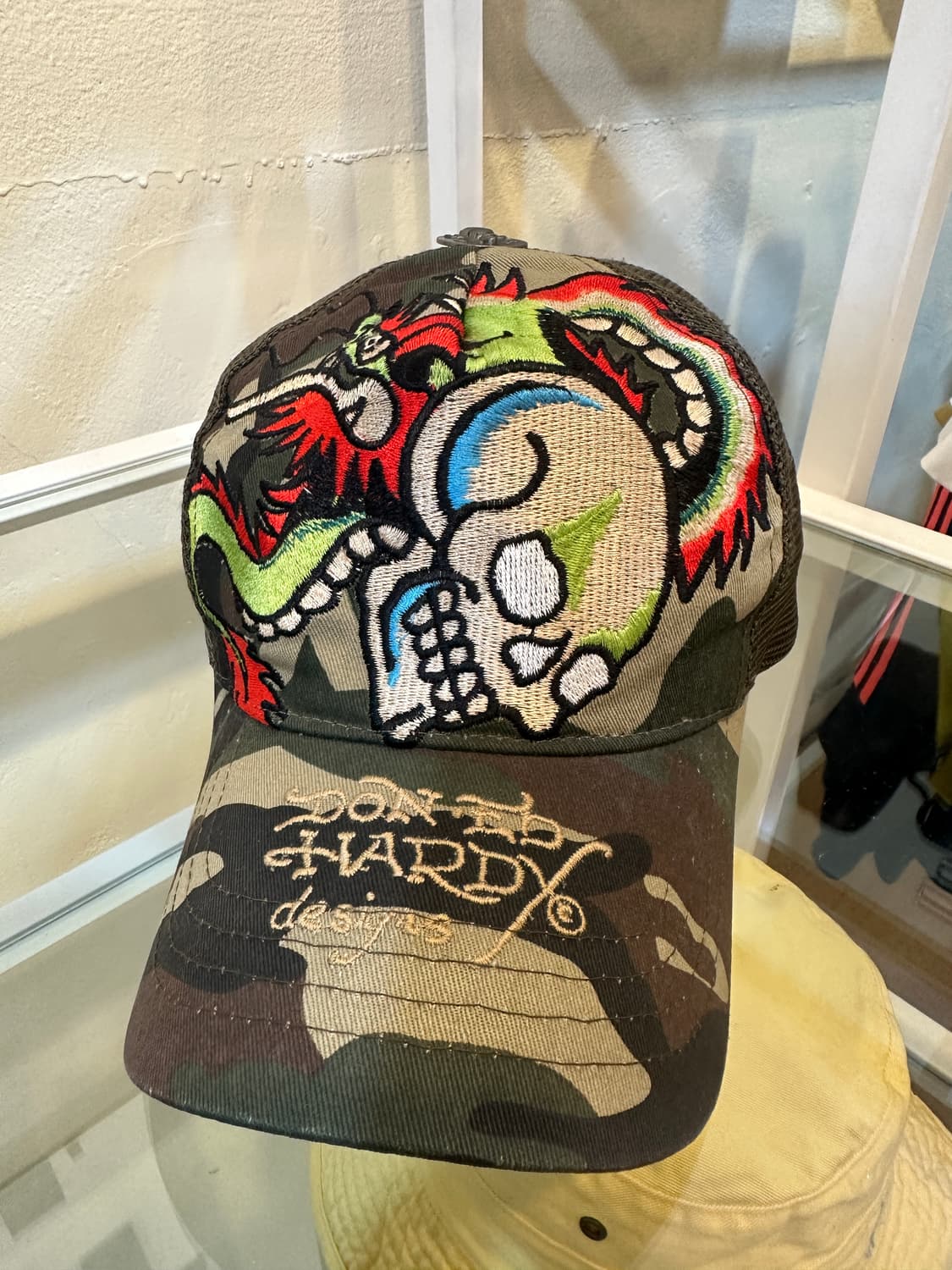 에드하디 드래곤 스컬 메쉬캡 상품이미지1