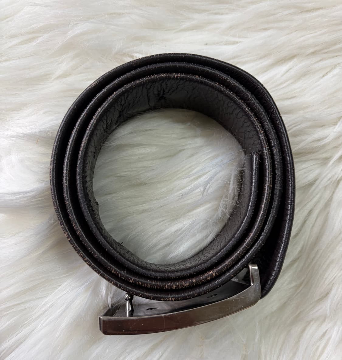 정품)버버리 가죽 벨트 블랙 남성용 상품이미지3