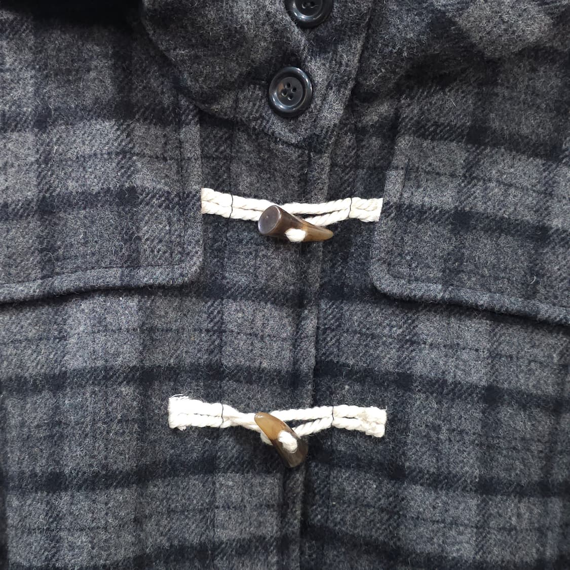 JOURNAL STANDARD 체크울 후드 케이프 망토- 우먼프리 상품이미지3