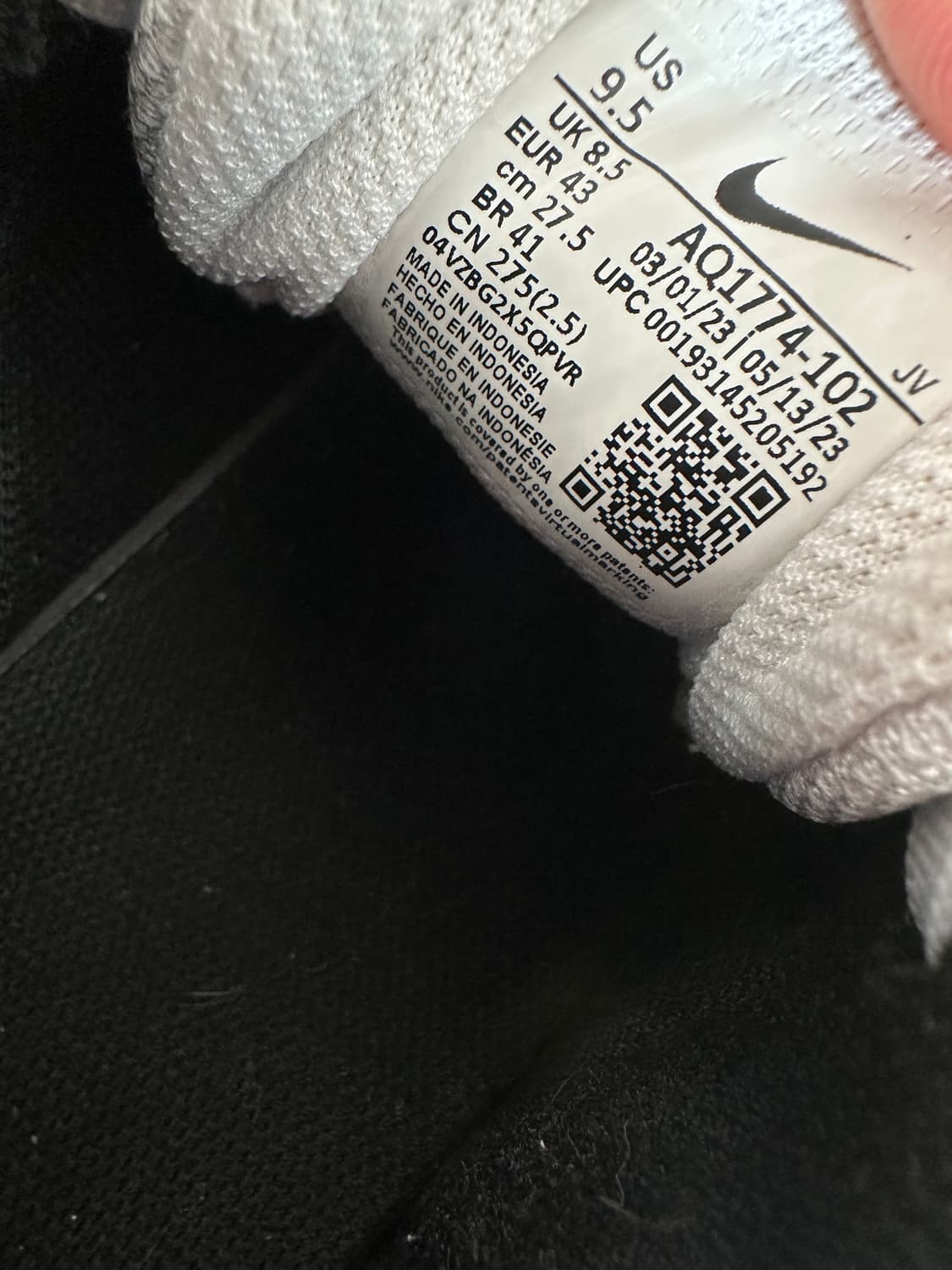 나이키 에버논 로우 흰검 275 상품이미지7