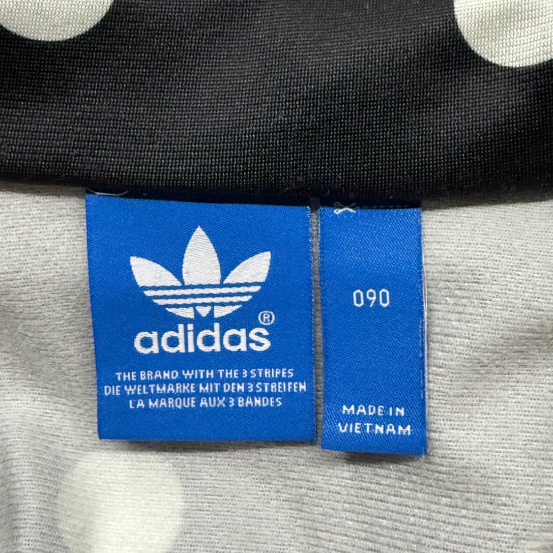 아디다스 도트 땡땡이 블랙 져지 트랙탑 90 상품이미지5