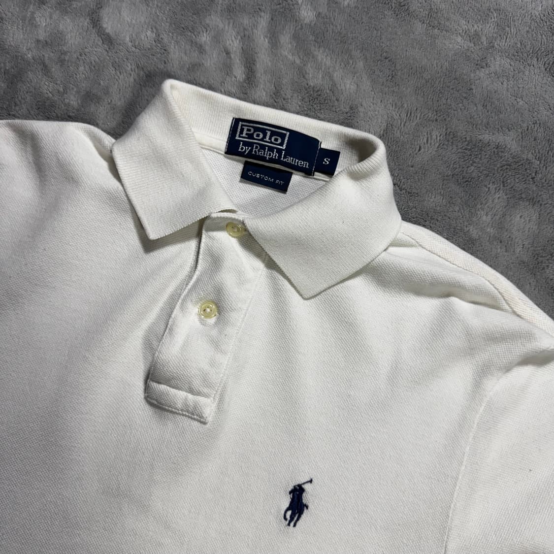 폴로 랄프로렌 화이트 긴팔 카라티 상품이미지3