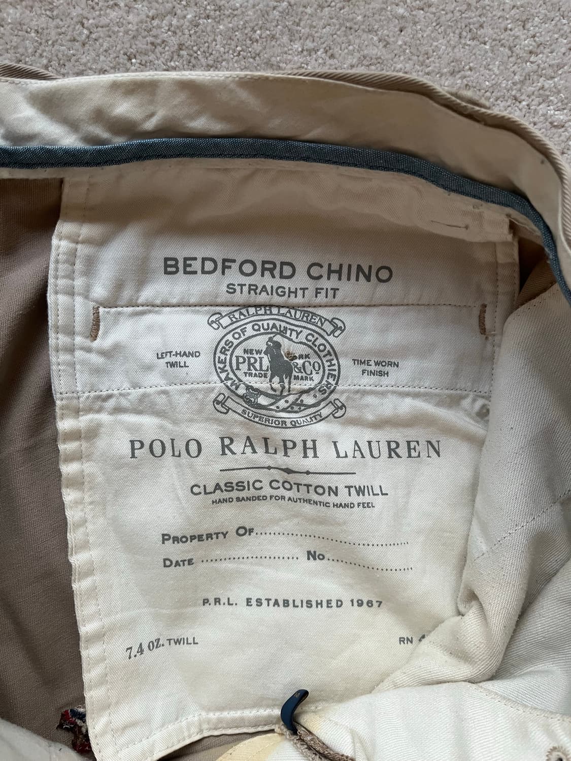 폴로 랄프로렌 베드포드 자수 치노 팬츠 (31-32) 상품이미지6