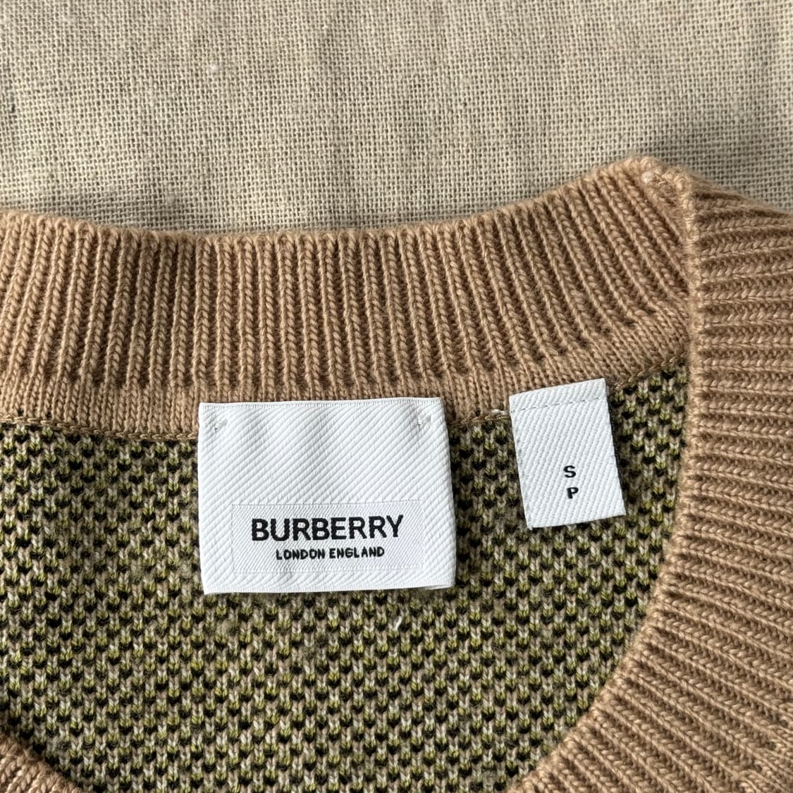  버버리 캐시미어 자카드 신형 체크니트 S(100~105) 상품이미지5