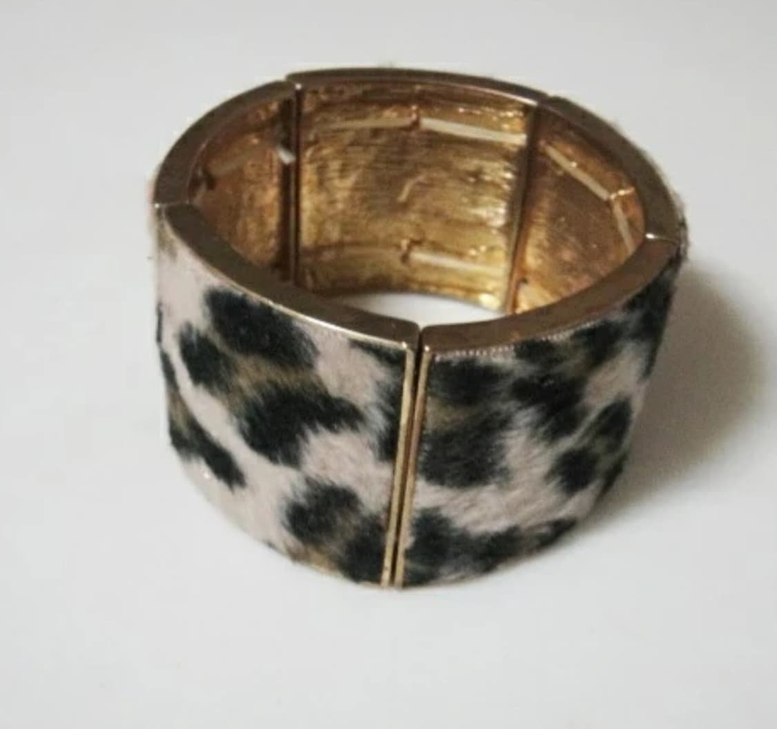 Y2k 갸루 레오파드 패턴 뱅글 팔찌 상품이미지2