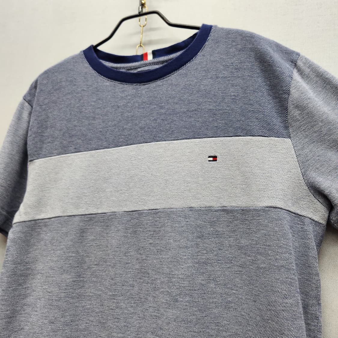 타미힐피거 로고 배색 와플 반팔티 L 상품이미지3
