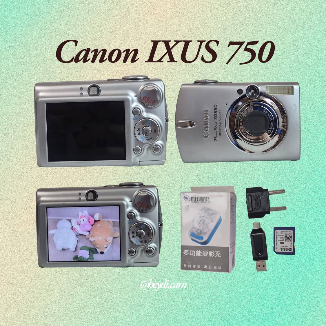 (아일릿 원희) 캐논 ixus750 IXY700 실버 상품이미지2