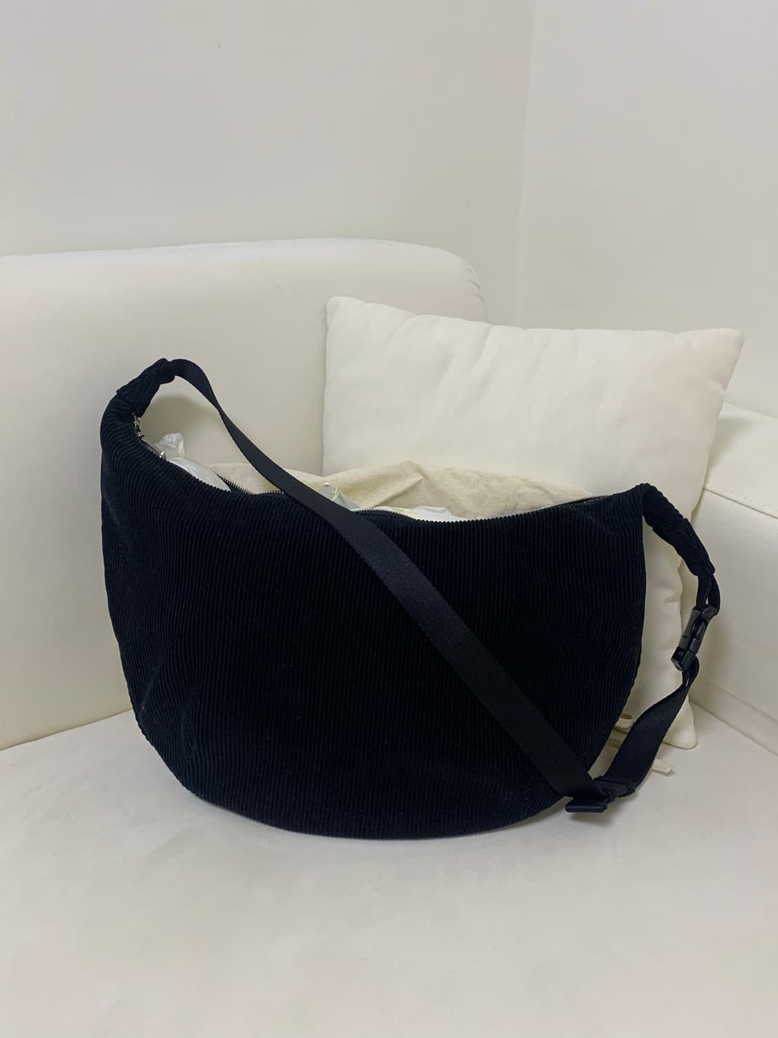 미닛뮤트 클로웨이스트 라지 코듀로이 블랙 상품이미지2