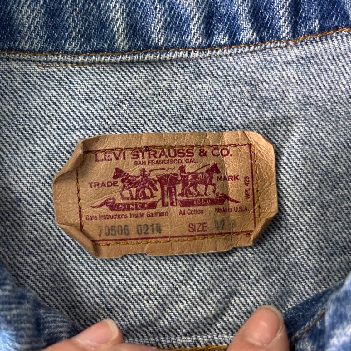 95 리바이스 90s USA 데님 트러커 자켓 상품이미지3