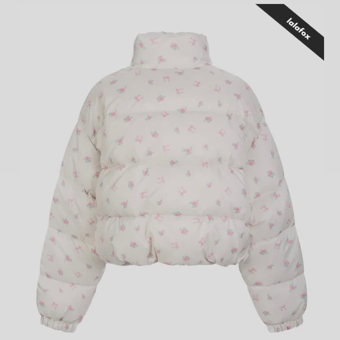[웬디 착용/정가 33만 원] 라라폭스 플라워 프린트 크롭 패딩 상품이미지2