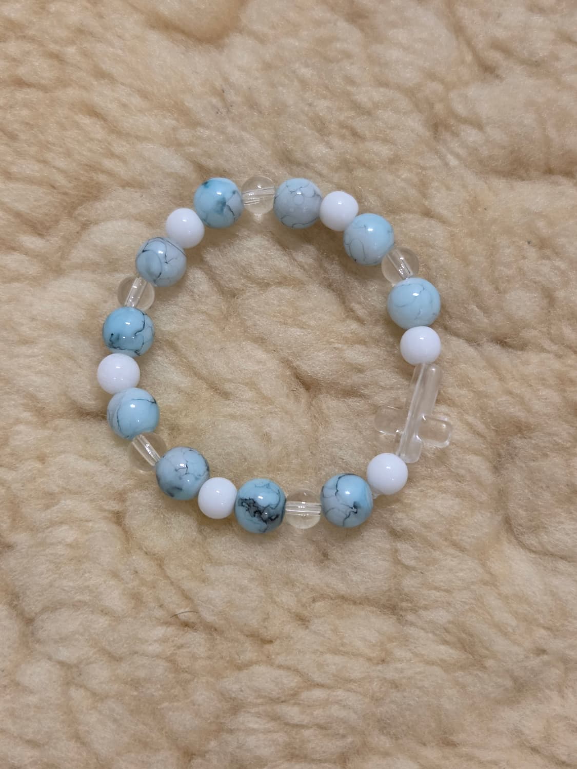 십자가 크로스 비즈팔찌 상품이미지1