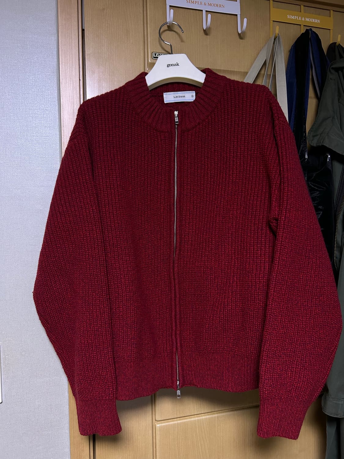 웨이비니스 타님리스 풀집업 니트 1 상품이미지4