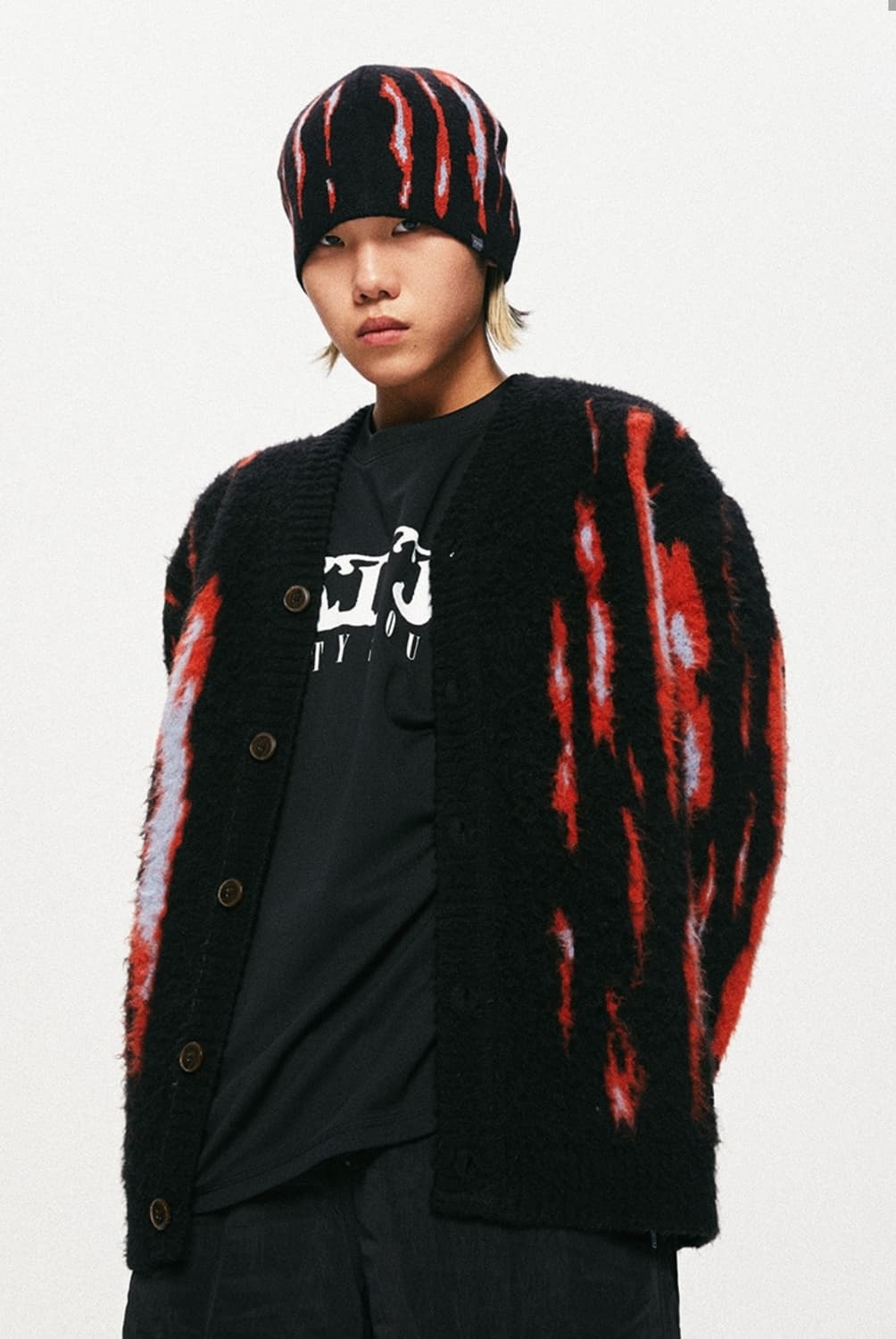 [판매](L)크리틱 데미지드 니트 가디건 상품이미지1