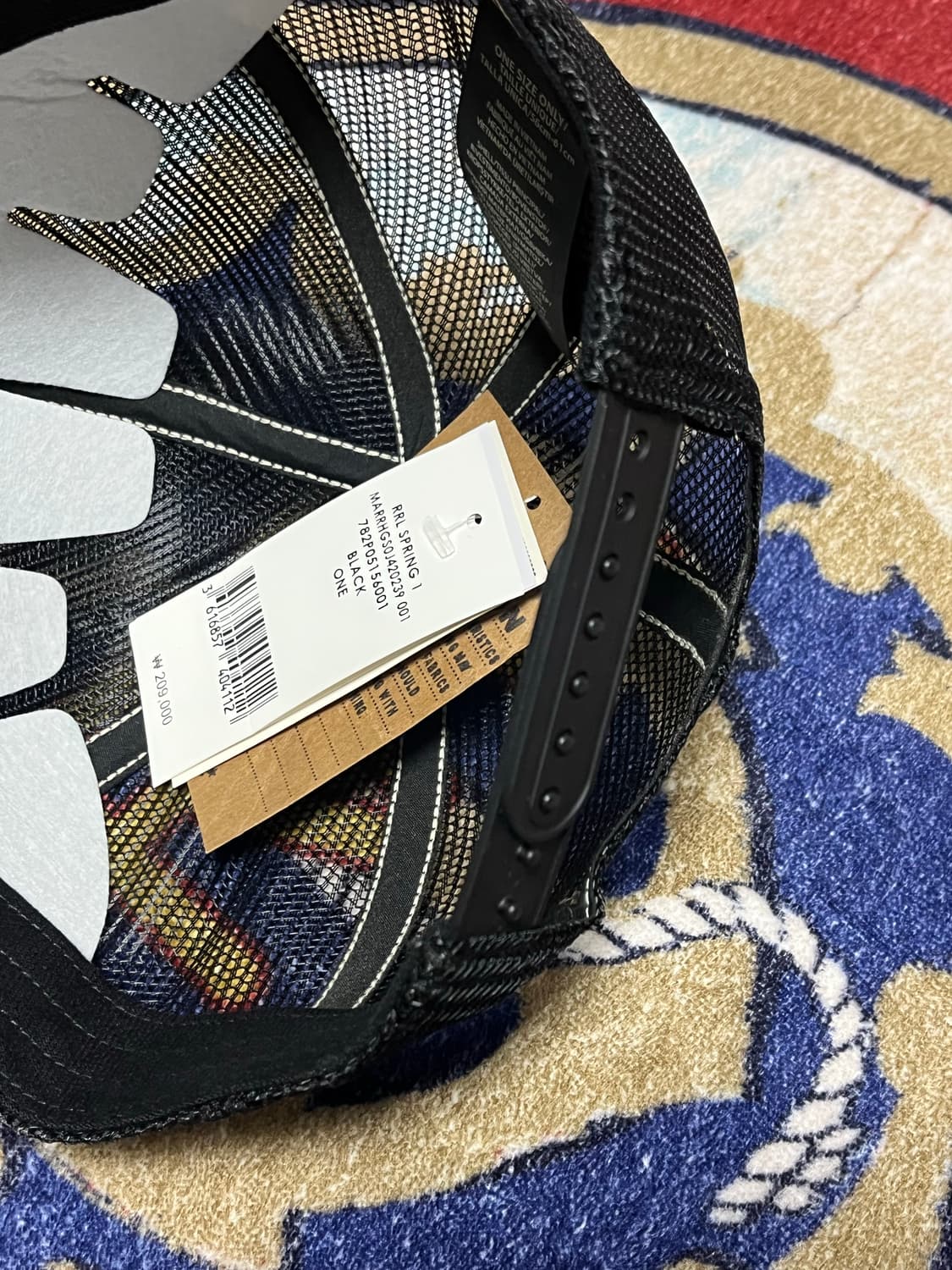 RRL 데님 메시 빌 트러커 캡  상품이미지4