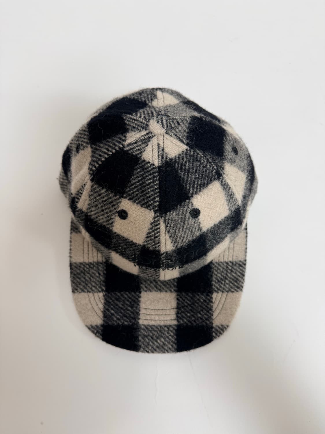 슈프림 울체크 캡 상품이미지2